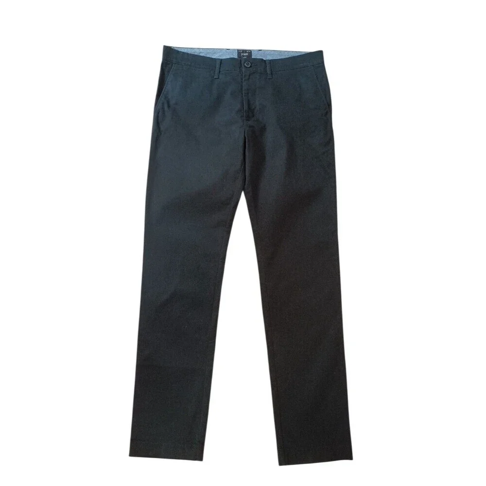 J Crew Slim Chino Pants Mens 32x32 Black AR885 NWT Casual Trousers Classic